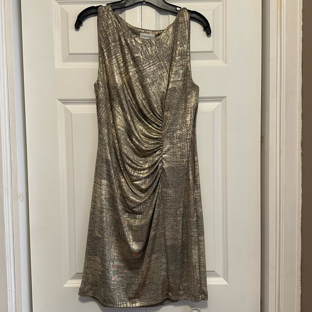 Calvin Klein Gold Dress